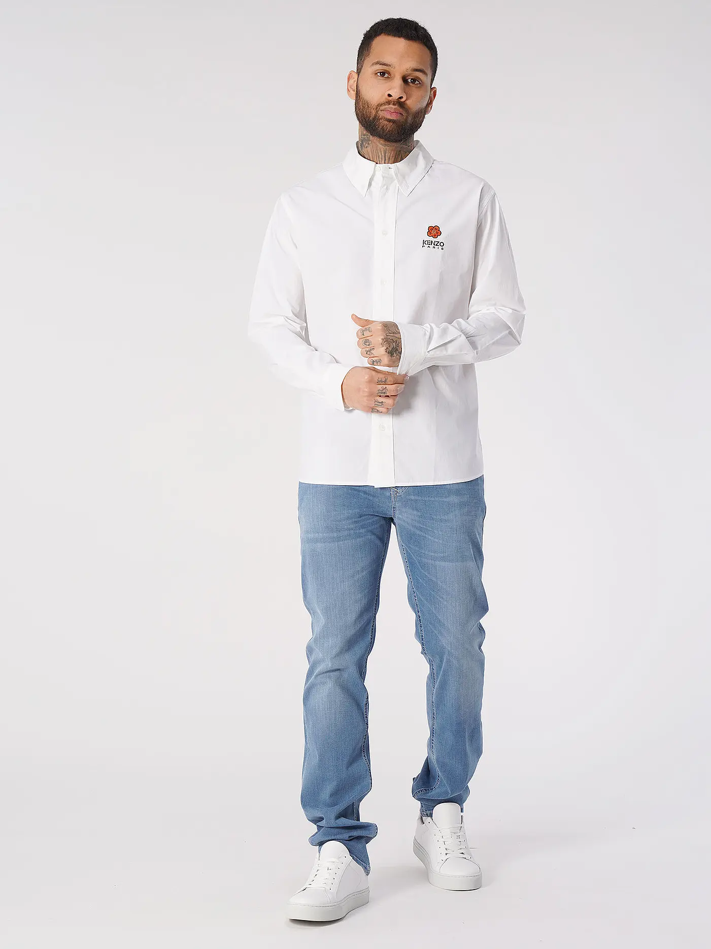 KENZO | Hemd Casual Fit BOKE | weiss